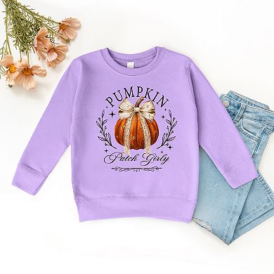 Coquette Pumpkin Patch Girly - Toddler Graphic Sweatshirt