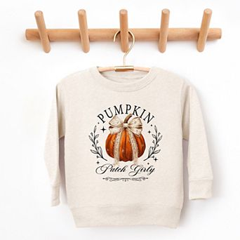 Coquette Pumpkin Patch Girly - Toddler Graphic Sweatshirt