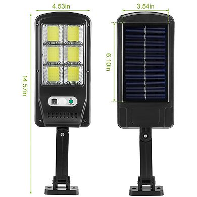 Solar Wall Lights Outdoor 100 LEDs, Motion Sensor Lamp with 3 Modes & Remote, IP65 Waterproof