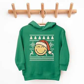 SmileyWorld Ugly Christmas Sweater Distressed - Toddler Hoodie