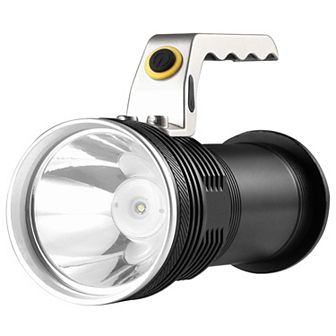 Super Bright LED Flashlight, Portable USB Rechargeable Handheld Searchlight with 3 Modes, Waterproof