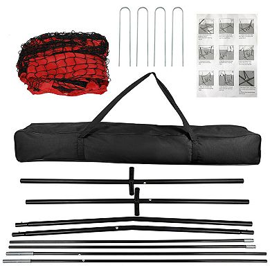 7x7ft Baseball Softball Practice Net Batting, Pitching & Hitting Net with Bow Frame & Carry Bag