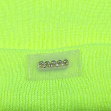 Unisex LED Beanie Hat with 5 Built-In Lights, Winter Warm Knitted Cap for Camping, Running & Jogging