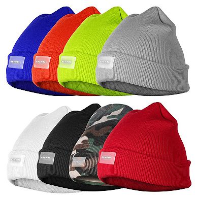 Unisex LED Beanie Hat with 5 Built-In Lights, Winter Warm Knitted Cap for Camping, Running & Jogging