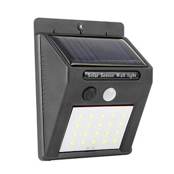 Solar Motion Sensor Light 20 LEDs Outdoor Waterproof 120° Wide Angle for Garage Garden Pathway Door