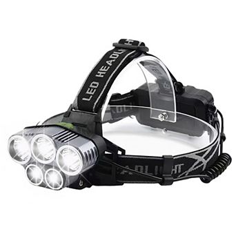 Rechargeable LED Headlamp 20000 Lumen, 6-Mode Headlight Flashlight for Camping, Hiking, Cycling & Hu