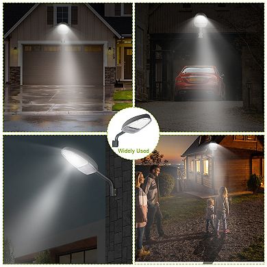 144LED Wall Pack Light, IP65 Waterproof Outdoor Lamp with Photocell Sensor for Garage