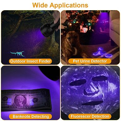 30000LM LED Tactical Flashlight, USB Rechargeable Zoomable Torch with 3 Modes, SOS & 3200mAh Battery