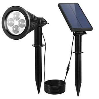 Solar Spotlight Outdoor Waterproof Dusk to Dawn Light for Garden Wall Path Lawn Decor