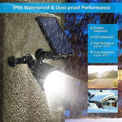 Solar Spotlight Outdoor Waterproof Dusk to Dawn Light for Garden Wall Path Lawn Decor