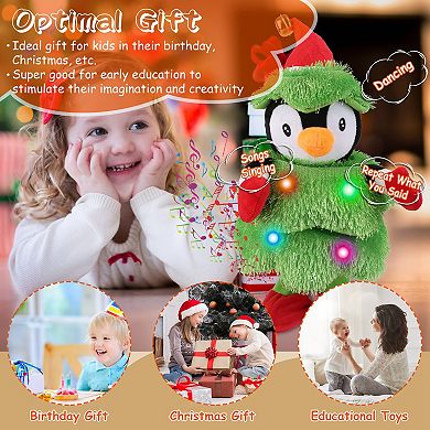 Electric Dancing Singing Plush Elk Interactive Toy That Talks, Sings, Dances, and Mimics for Kids