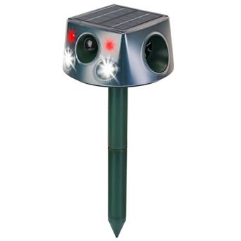 Ultrasonic Solar Animal Repeller, Waterproof Outdoor Pest Deterrent with Motion Sensor & 3 Modes