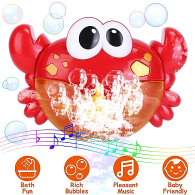 Frog Musical Bubble Bath Toy Toddler Bath Bubble Machine for Bathtubs