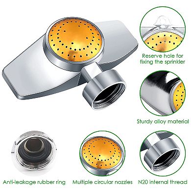 2Pcs Circular Spot Sprinklers 360° Lawn & Garden Watering with 30FT Coverage