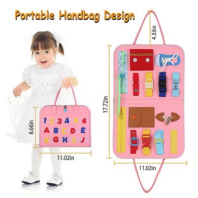 Kids Busy Board Sensory Activity Toy Montessori Learning & Educational Gift for Ages 1-6