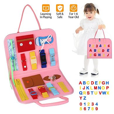 Kids Busy Board Sensory Activity Toy Montessori Learning & Educational Gift for Ages 1-6