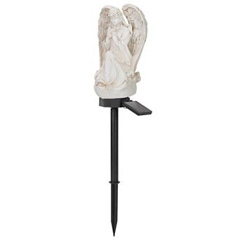 Solar Praying Angel Statue Garden Light, LED Outdoor Decor, IP65 Waterproof Lawn Lamp