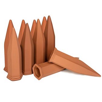 10Pack Plant Watering Spikes Terracotta Automatic Watering Devices with Slow Release Control Plant W