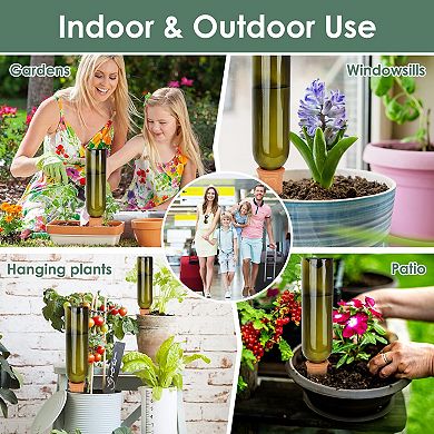 10Pack Plant Watering Spikes Terracotta Automatic Watering Devices with Slow Release Control Plant W