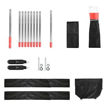 13.4FT Fruit Picker Pole with Basket & Bag, Heavy Duty Tool for Harvesting