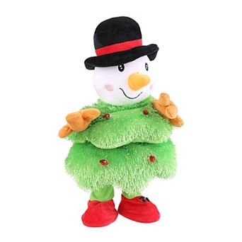 Electric Dancing Singing Plush Snowman Interactive Toy That Talks, Sings, Dances, and Mimics