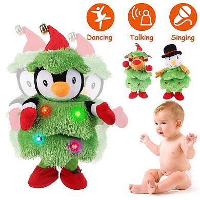 Electric Dancing Singing Plush Snowman Interactive Toy That Talks, Sings, Dances, and Mimics