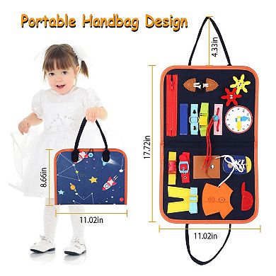 Kids Busy Board Sensory Activity Toy Montessori Learning & Educational Gift for Ages 1-6