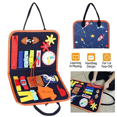 Kids Busy Board Sensory Activity Toy Montessori Learning & Educational Gift for Ages 1-6