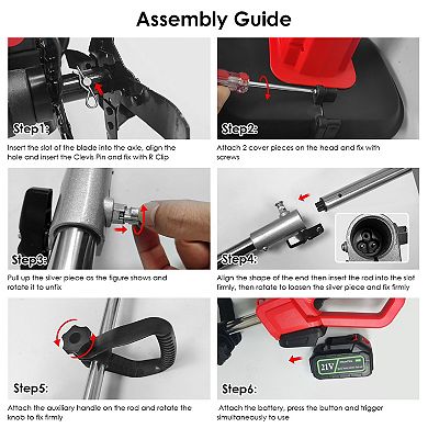 21V Cordless Electric Tiller with 4 Blades, 4000mAh Battery, 9in Width/Depth