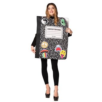 Composition Notebook Costume, Adult OS