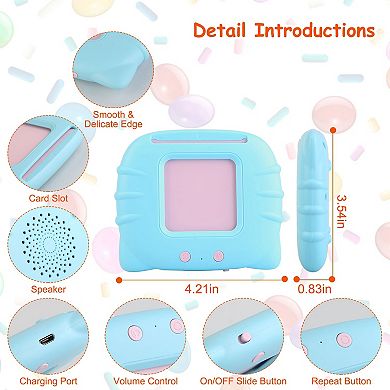 224 Words Kids Talking Flash Cards Electronic Learning Toy with Audio for Toddlers & Children