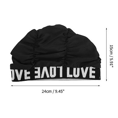 Elastic Pleated Style Swimming Cap 1 Pc 5.91"x9.45"