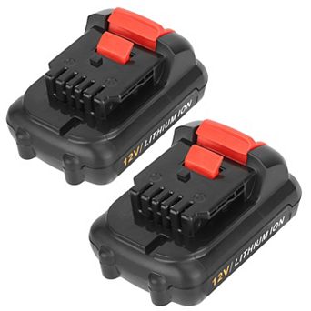 2-Pack 12V Li-ion Replacement Battery Compatible with Dewalt DCB120 Series