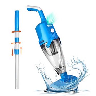 21GPM Cordless Pool Vacuum with Telescopic Pole & 90Min Rechargeable Battery