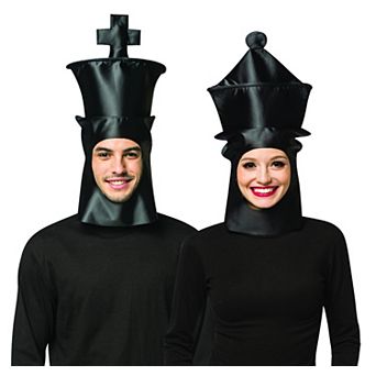 Chess Mates - King & Queen Headpiece, mask, costume