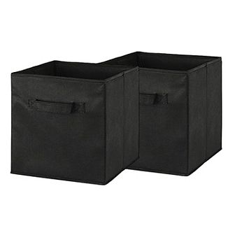 2-Pack Foldable Non-Woven Fabric Storage Bins with Handles for Closet, Living Room, Bedroom