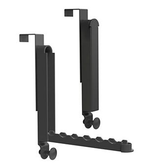 2 pc Over-The-Door Foldable Hanger Hooks for Clothes, Towels & Laundry Fits 1.81" Doors