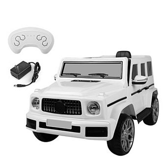 Kids Electric Ride On SUV Car w/ Remote Control, Music, Lights & Adjustable Speed