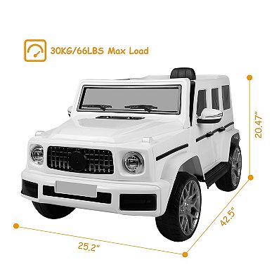 Kids Electric Ride On SUV Car w/ Remote Control, Music, Lights & Adjustable Speed