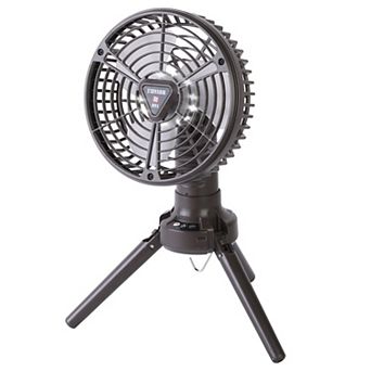 10400mAh Camping Fan with LED Light, Rechargeable Tripod Tent Fan & Lantern with 3 Brightness & 4 Sp