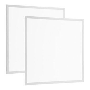 2-Pack 2FT 72W LED Panel Light, 3800LM, 3 CCT, Edge-Lit Troffer, Recessed Ceiling Fixture
