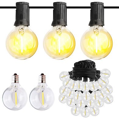 25FT Globe String Lights 25 Bulbs, Decorative Fairy Lights for Outdoor & Indoor Party Decor