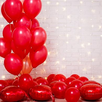 Red Balloon Arch Kit 105 pcs Mixed Sizes for Birthday, Wedding, Shower & Valentine's Decor