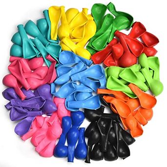 Assorted Latex Balloons 100 pc 12” for Birthday, Wedding & Holiday Party Decorations