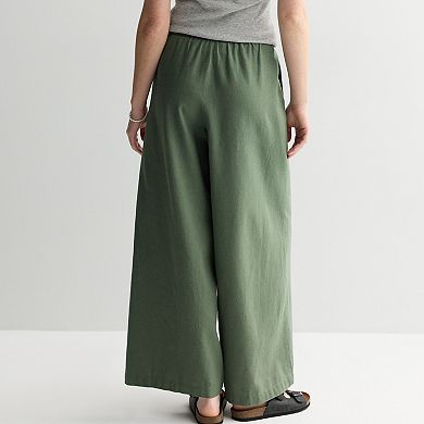 Women's Sonoma Goods For Life® Mid Rise Linen Pants