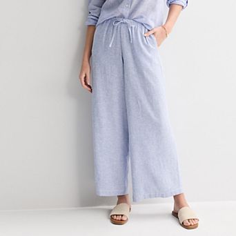Women's Sonoma Goods For Life® Mid Rise Linen Pants