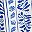 Cobalt Leaf Stripe