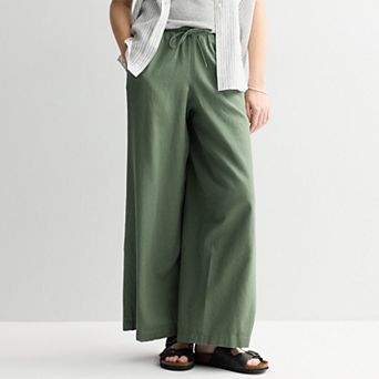 Women's Sonoma Goods For Life® Mid Rise Linen Pants