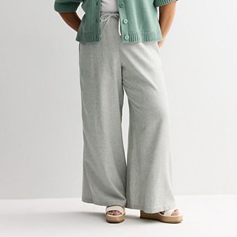 Plus Size Sonoma Goods For Life® Mid Rise Linen Blend Pants