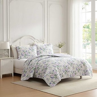 Laura Ashley Oliviette Floral Reversible Quilt Set